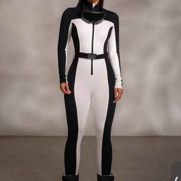 J luxe label Black and White Women's Jumpsuit - Picture 4 of 5
